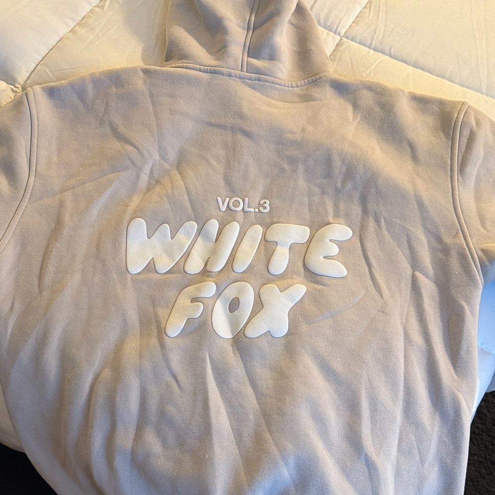 White Fox Boutique Cream Hoodie